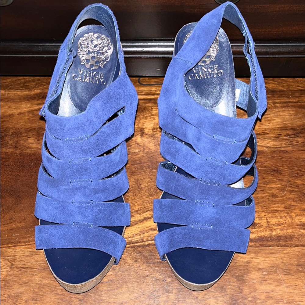 Vince Camuto Strappy Royal Blue Sandals